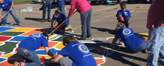 ADAMS ELEMENTARY MAP PAINTING PROJECT