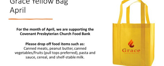 April Yellow Bag Recipient: Covenant Food Bank